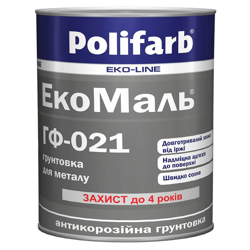 ᐉ Антикоррозионная грунтовка для металла ЭкоМаль POLIFARB ГФ-021