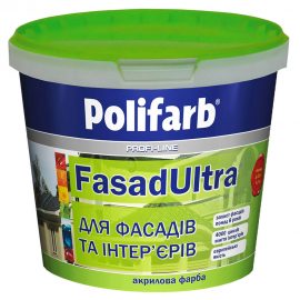 Белая водоэмульсионная краска POLIFARB «FasadUltra»