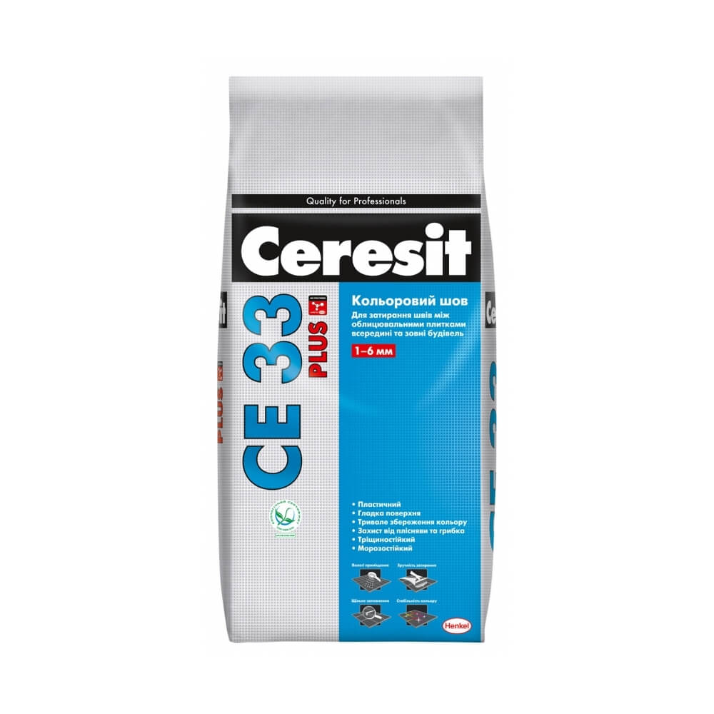ᐉ Цветная затирка для плитки CERESIT CE 33 PLUS | интернет магазин .