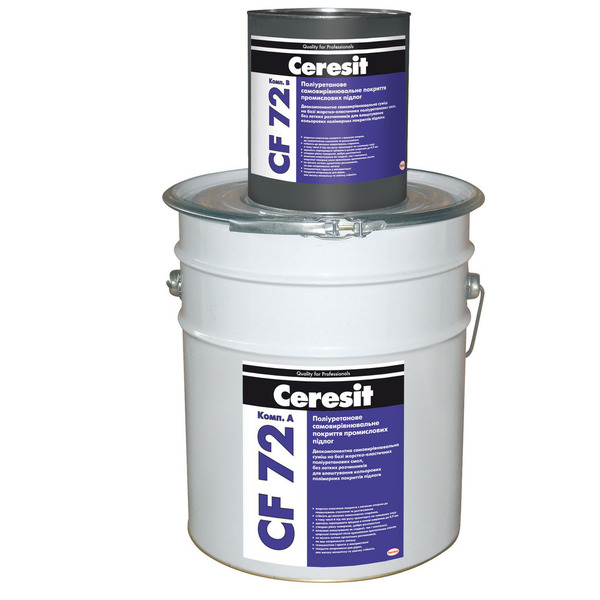 Полиуретановое покрытие Ceresit CF 72B для промышленных полов